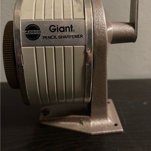 Pencil Sharpener Metal Wall or Desk Mount Office School